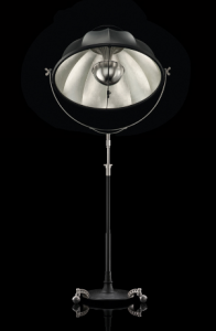 Fortuny ® Studio 76 Caster Base Floor Lamp Silver Leaf